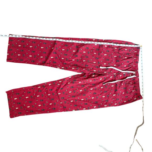 Vineyard Vines Red Dog Print Holiday Pajama Pants Large Cotton Preppy Coastal - Picture 2 of 6